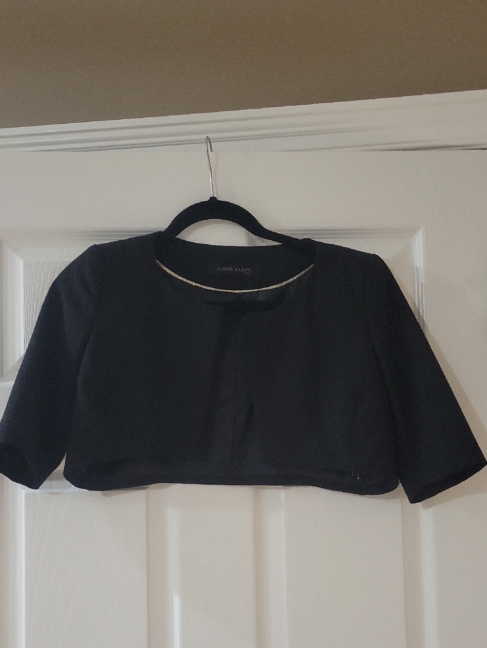 Anne Klein Black Cropped Bolero